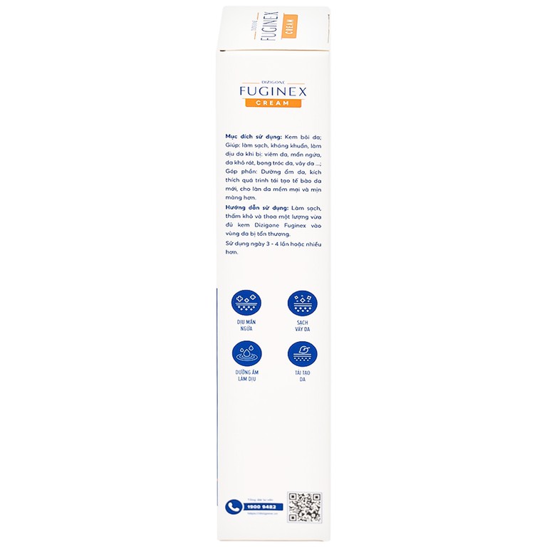 Kem bôi Fuginex Cream Dizigone 25g Terrapharm giúp làm sạch, kháng khuẩn, làm dịu da