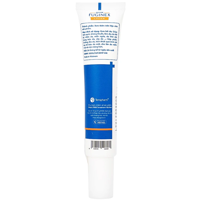 Kem bôi Fuginex Cream Dizigone 25g Terrapharm giúp làm sạch, kháng khuẩn, làm dịu da