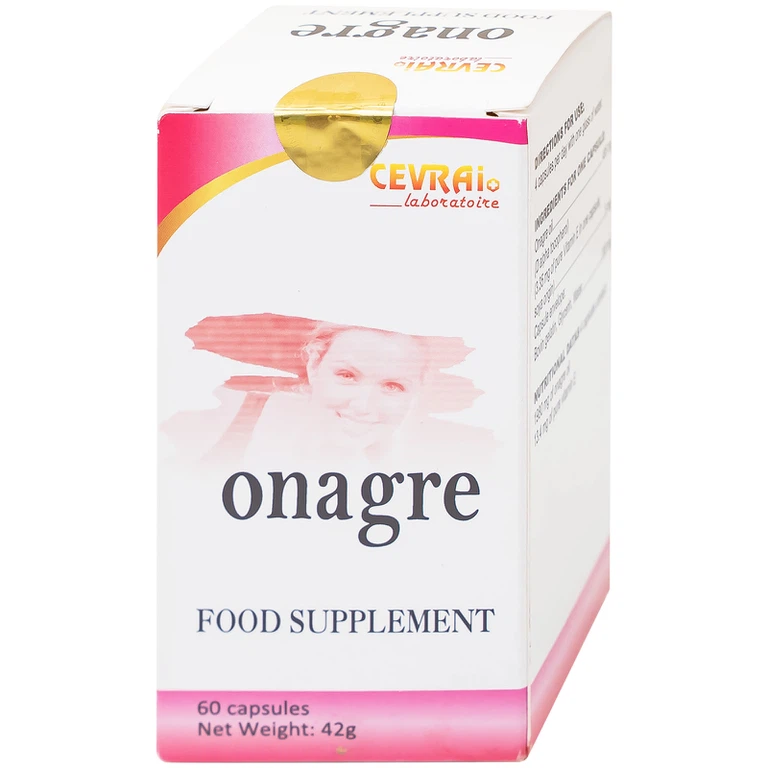 Viên uống Onagre Cevrai hỗ trợ làm giảm triệu chứng tiền kinh nguyệt, tiền mãn kinh và mãn kinh (60 viên)