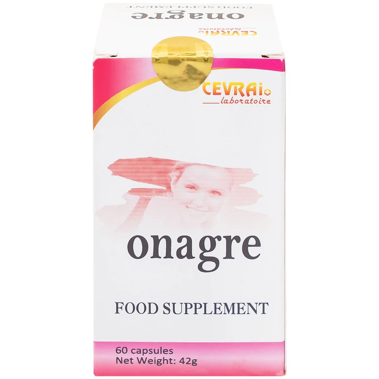 Viên uống Onagre Cevrai hỗ trợ làm giảm triệu chứng tiền kinh nguyệt, tiền mãn kinh và mãn kinh (60 viên)
