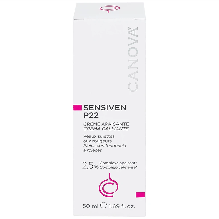 Kem bôi Canova Sensiven P22 Soothing Cream Sifarma làm dịu da, dưỡng ẩm cho da nhạy cảm (50ml)