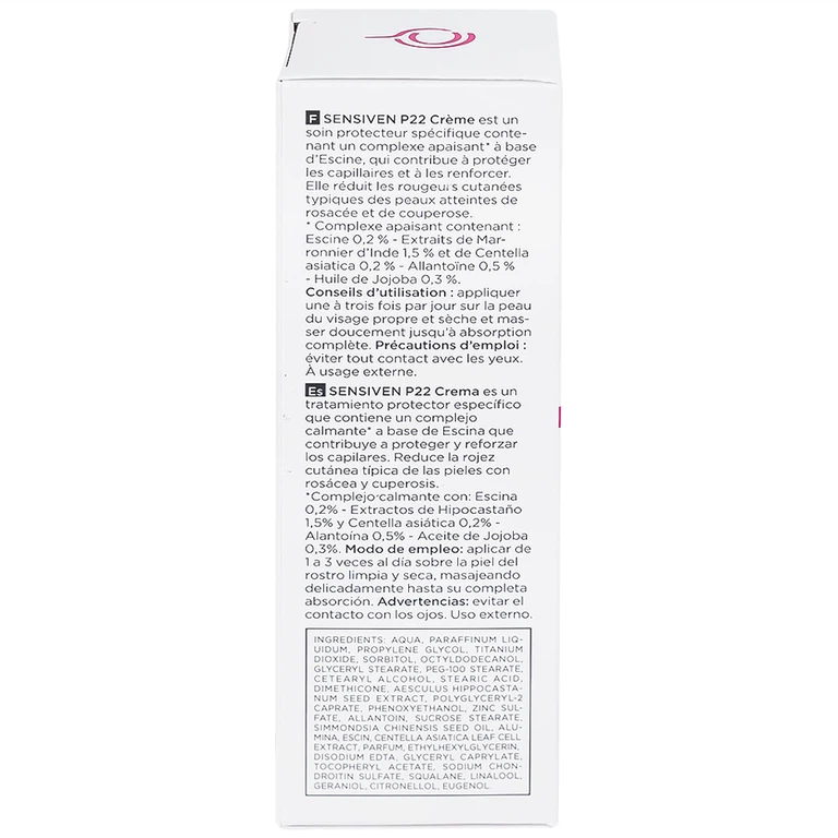 Kem bôi Canova Sensiven P22 Soothing Cream Sifarma làm dịu da, dưỡng ẩm cho da nhạy cảm (50ml)
