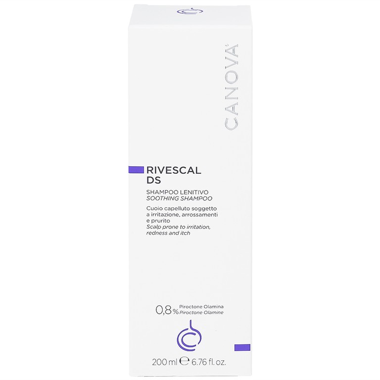 Dầu gội Canova Rivescal DS Soothing Shampoo Biomedico làm dịu da, ngăn ngừa tiết bã nhờn (200ml)