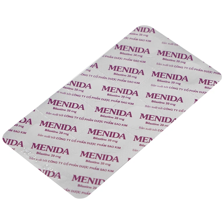 Thuốc Menida 20mg Merap điều trị viêm mũi dị ứng (2 vỉ x 10 viên)