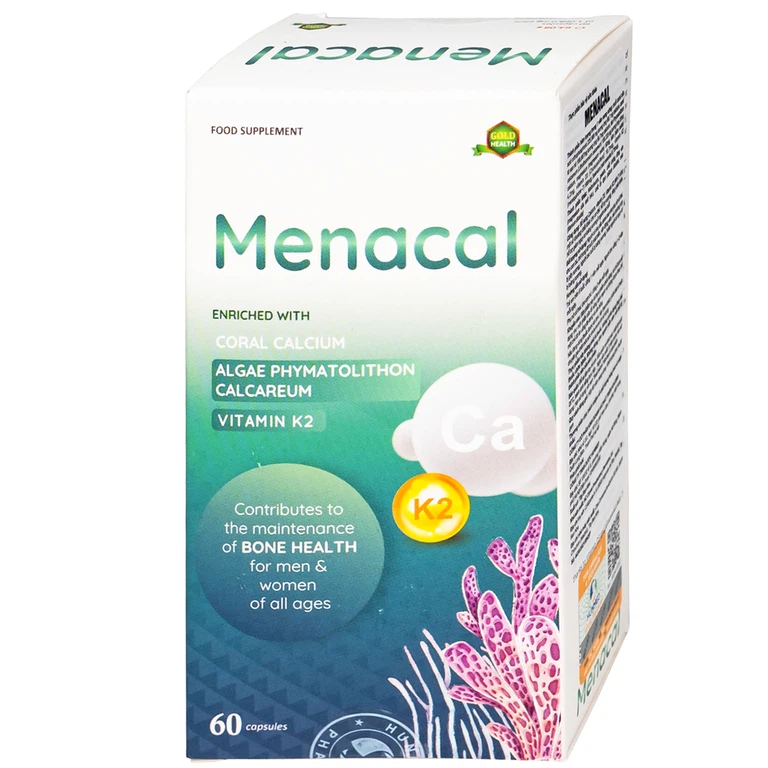Viên uống Menacal Hòa Bình Hộp 60 viên
