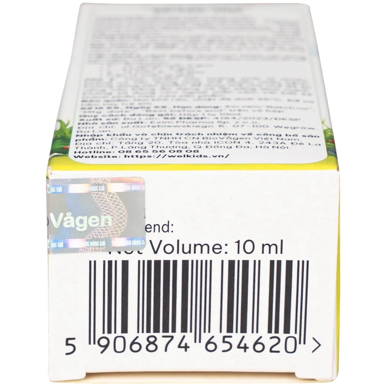 Thực phẩm bảo vệ sức khoẻ Welkids Adek (10ml)