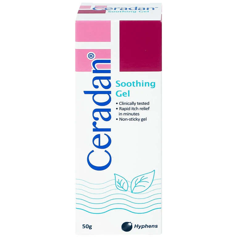 Gel Ceradan Soothing 50g làm dịu da, dành cho da ngứa, mẩn đỏ