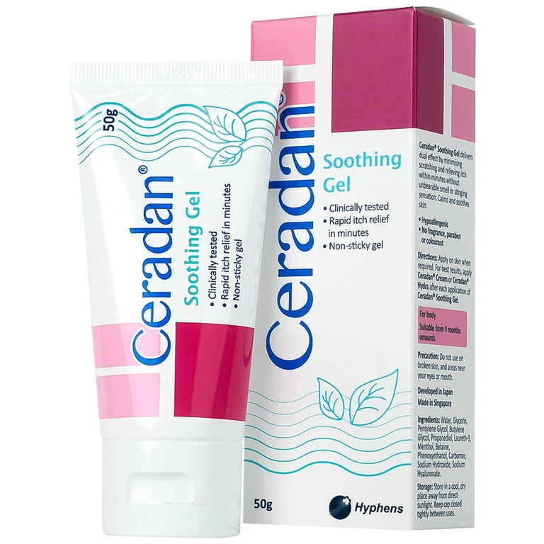 Gel Ceradan Soothing 50g làm dịu da, dành cho da ngứa, mẩn đỏ