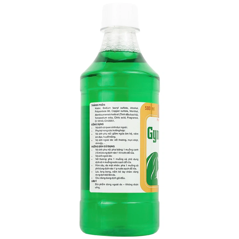 Dung dịch Gynofar 500ml Pharmedic vệ sinh cơ quan sinh dục ngoài