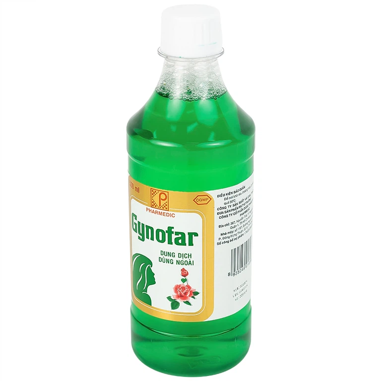 Dung dịch Gynofar 500ml Pharmedic vệ sinh cơ quan sinh dục ngoài