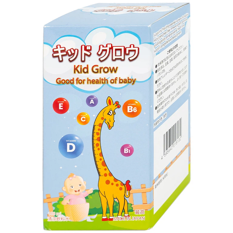Siro Kid Grow 100ml Kenko bổ sung chất xơ và các vitamin cho cơ thể, hỗ trợ tốt cho hệ tiêu hóa