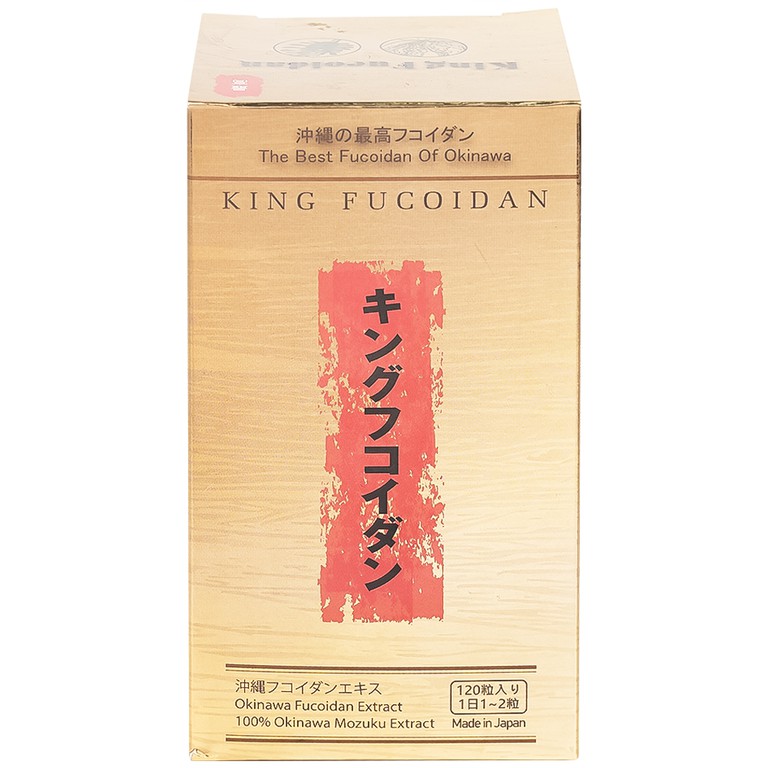 Viên uống King Fucoidan Jpanwell tăng cường sức khỏe và trung hòa gốc tự do (120 viên)