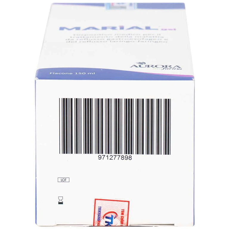 Marial Gel chống trào ngược dạ dày thực quản, bảo vệ, tái tạo và phục hồi niêm mạc họng (150ml)