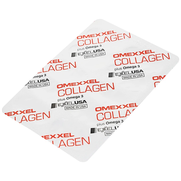 Viên uống Omexxel Collagen làm chậm quá trình lão hóa da, tăng độ đàn hồi cho da (3 vỉ x 10 viên)