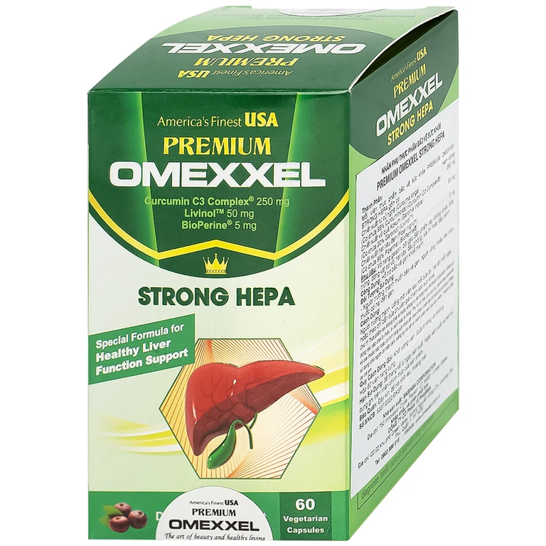 Viên uống Premium Omexxel Strong Hepa hỗ trợ bảo vệ gan (60 viên)