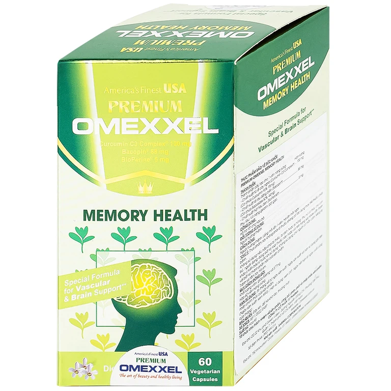 Viên uống Premium Omexxel Memory Health hỗ trợ tốt cho não bộ (60 viên)