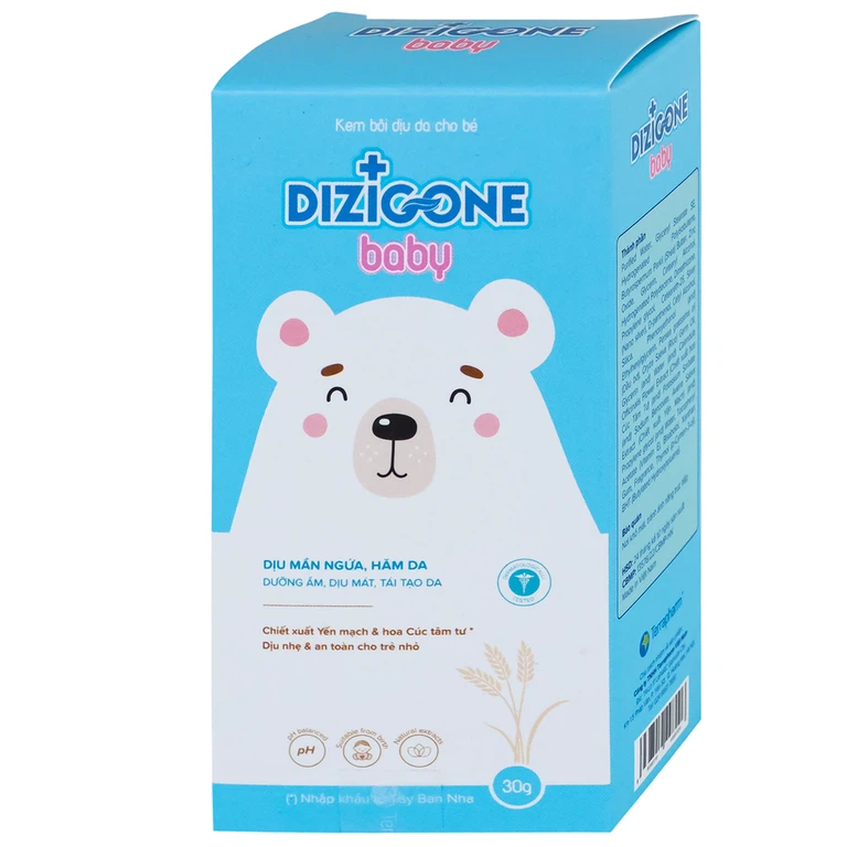 Kem bôi cho bé Dizigone Baby chống hăm tã, làm dịu mẫn ngứa (30g)