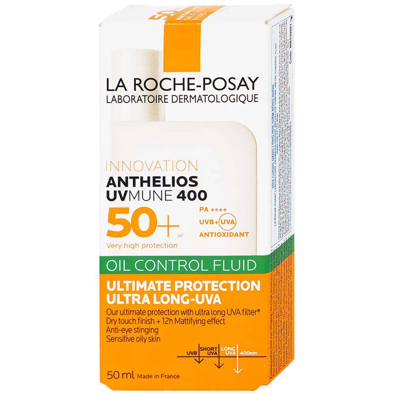 Sữa chống nắng La Roche-Posay Anthelios Uvmune 400 dành cho da dầu mụn (50ml)