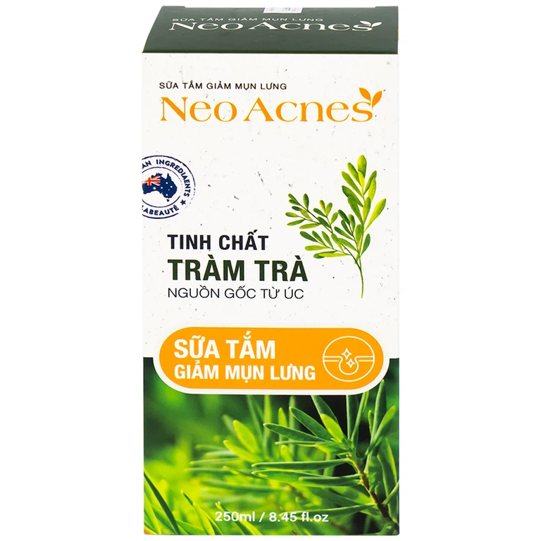 Sữa tắm giảm mụn lưng Neo Acnes tinh chất tràm trà (250ml)