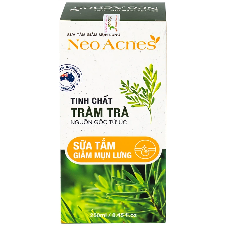 Sữa tắm giảm mụn lưng Neo Acnes tinh chất tràm trà (250ml)