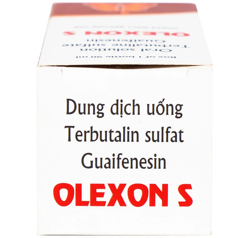 Dung dịch uống Terbutalin sulfat Guaifenesin OLEXON S Hà Nam điều trị ho có đờm, ho do hen phế quản (90ml)