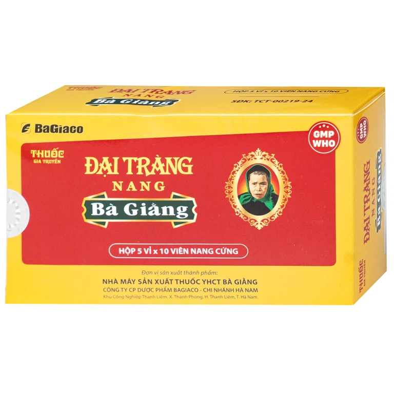 Thuốc Đại tràng nang Bà Giằng điều trị viêm đại tràng co thắt, hội chứng ruột kích thích (5 vỉ x 10 viên)