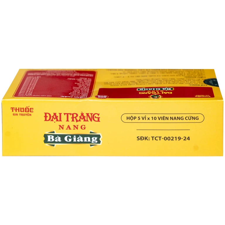 Thuốc Đại tràng nang Bà Giằng điều trị viêm đại tràng co thắt, hội chứng ruột kích thích (5 vỉ x 10 viên)