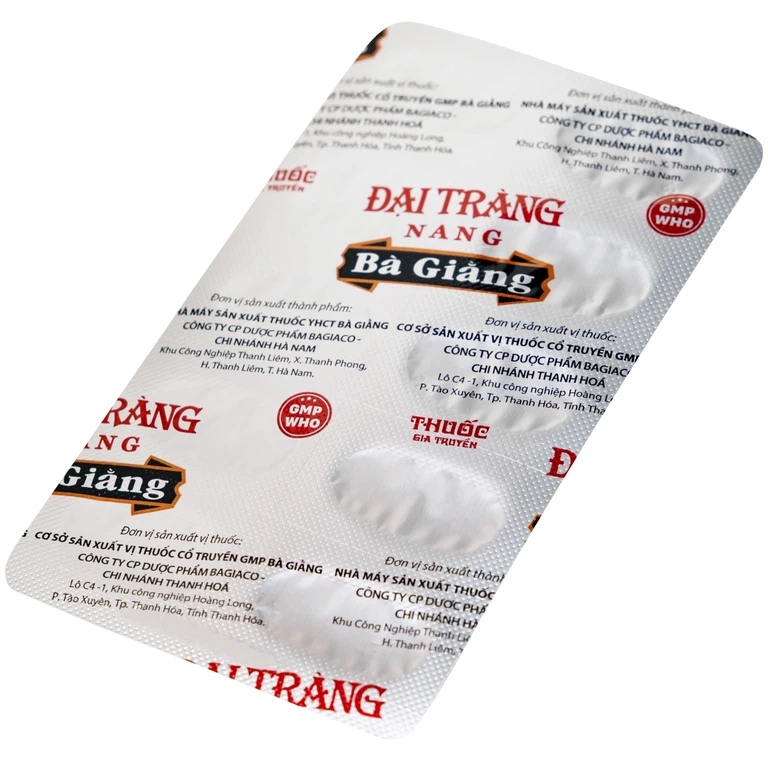 Thuốc Đại tràng nang Bà Giằng điều trị viêm đại tràng co thắt, hội chứng ruột kích thích (5 vỉ x 10 viên)