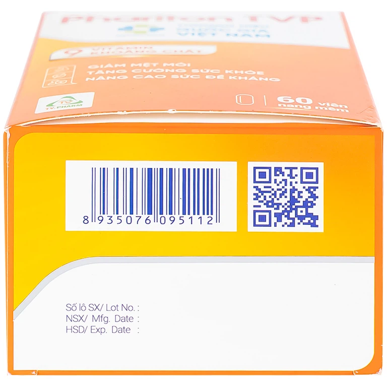 Viên uống Phariton TVPharma hỗ trỡ tăng cường sức khỏe, nâng cao sức đề kháng (12 vỉ x 5 viên)