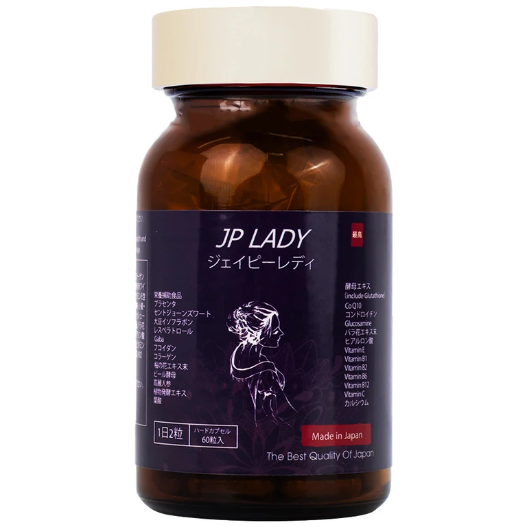 Viên uống JP Lady Jpanwell cung cấp vitamin hỗ trợ phụ nữ giai đoạn tiền mãn kinh (60 viên)