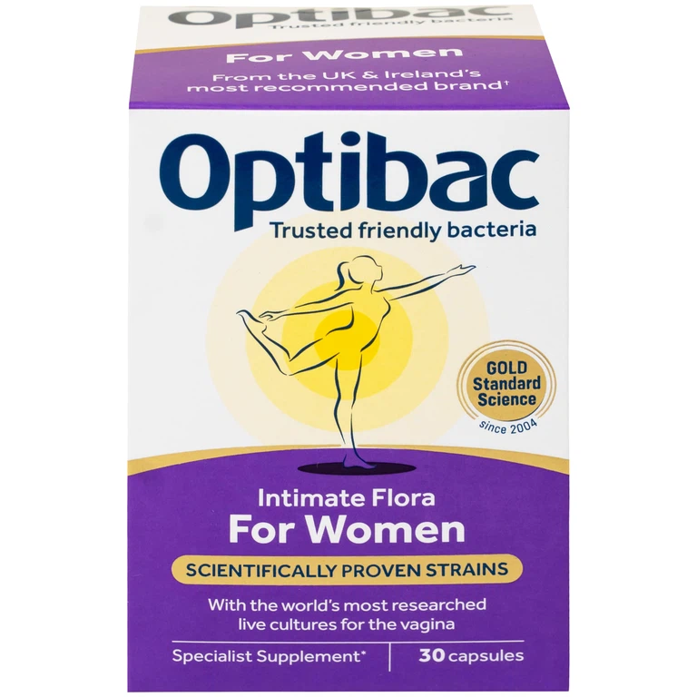 Viên uống Optibac Intimate Flora For Women bổ sung lợi khuẩn hỗ trợ sức khỏe nữ giới (30 viên)