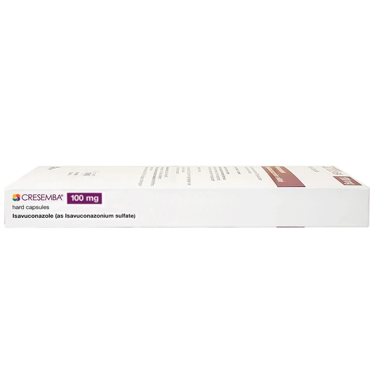 Thuốc Cresemba 100mg Pfizer điều trị nhiễm nấm Aspergillus xâm lấn và nhiễm nấm Mucorales (2 vỉ x 7 viên)