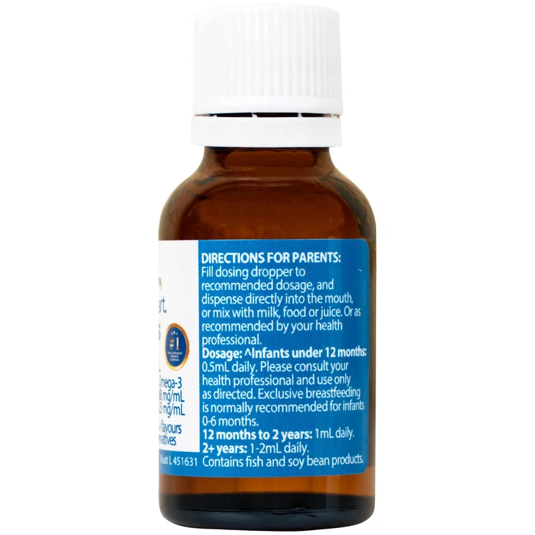 Siro Kids Smart Drops DHA 20ml Nature's Way thúc đẩy sự phát triển của não bộ và hệ thần kinh ở trẻ nhỏ