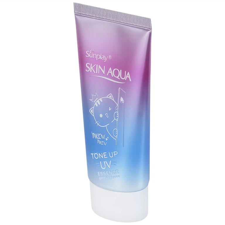 Kem chống nắng Sunplay Skin Aqua Tone Up UV Essence SPF50+ PA++++ giữ ẩm, dưỡng sáng dành cho mọi loại da (50g) 