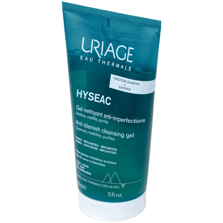 Gel rửa mặt Uriage Hyséac Gel Nettoyant cho da dầu, da mụn, da hỗn hợp (150ml)