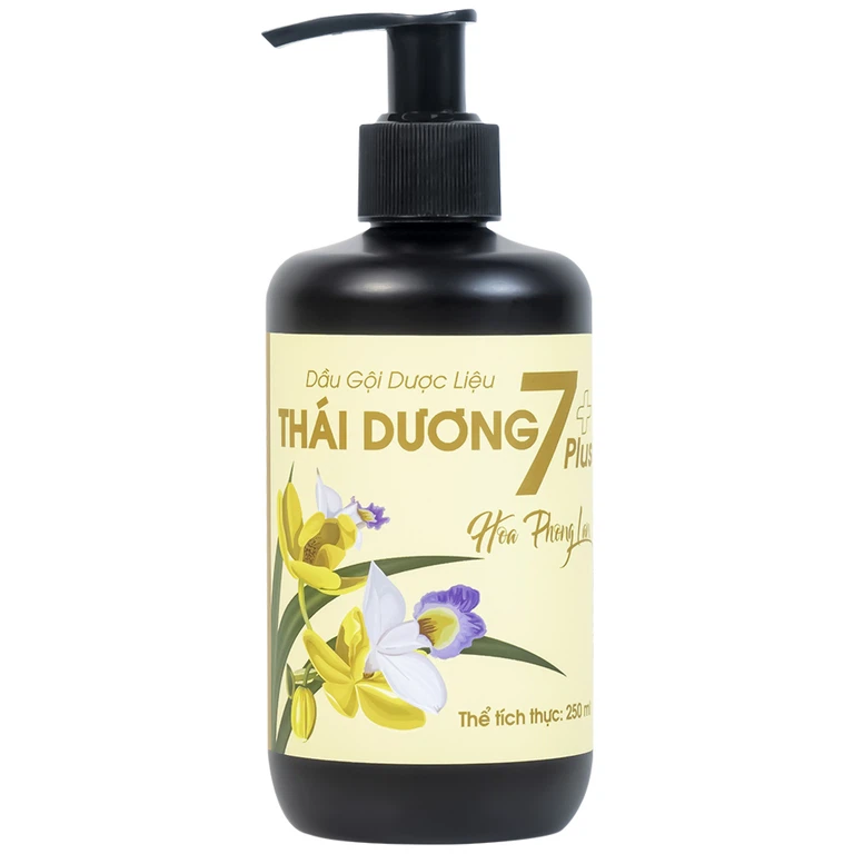 Dầu gội dược liệu Thái Dương 7 Plus Gold Sao Thái Dương sạch gàu, giảm ngứa và rụng tóc (250ml)