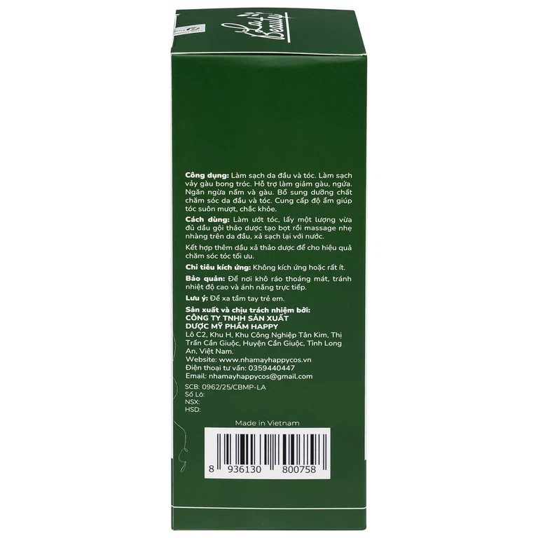 Dầu gội thảo dược La Beauty dưỡng tóc suôn mượt, phục hồi tóc chuyên sâu (300ml)