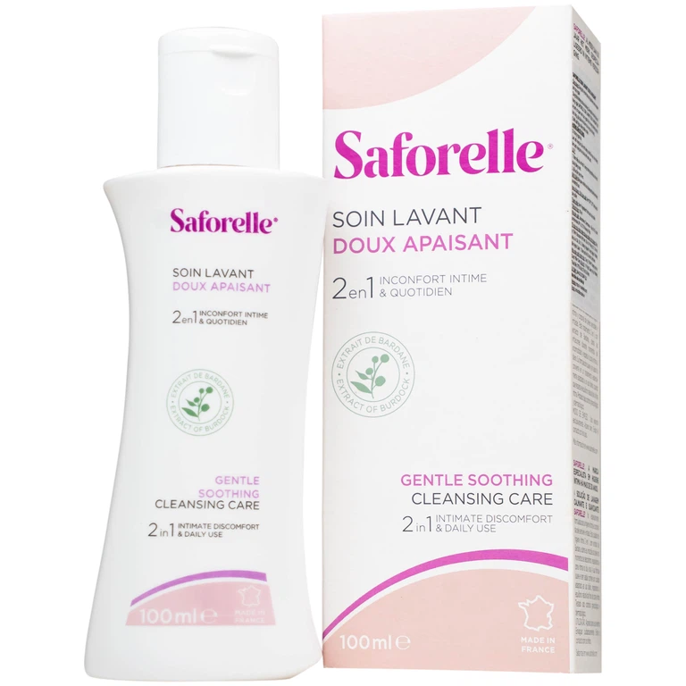 Dung dịch vệ sinh Saforelle Soin Lavant Doux Apaisant giúp bảo vệ và làm dịu (100ml)