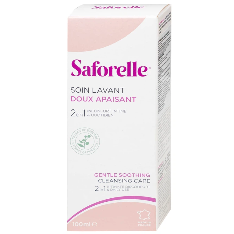 Dung dịch vệ sinh Saforelle Soin Lavant Doux Apaisant giúp bảo vệ và làm dịu (100ml)