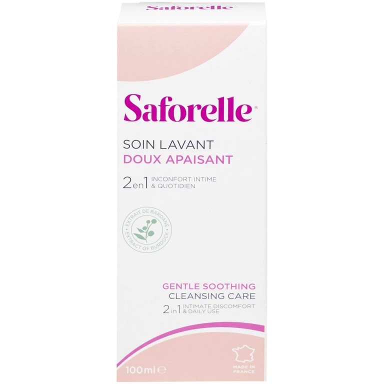 Dung dịch vệ sinh Saforelle Soin Lavant Doux Apaisant giúp bảo vệ và làm dịu (100ml)