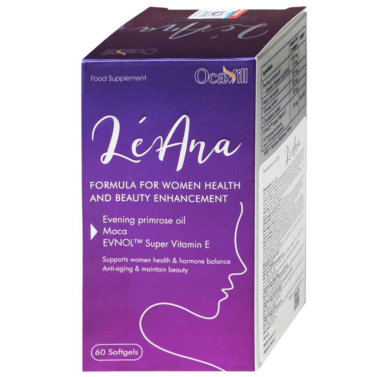Viên uống LéAna Ocavill hỗ trợ cân bằng nội tiết tố (60 viên)