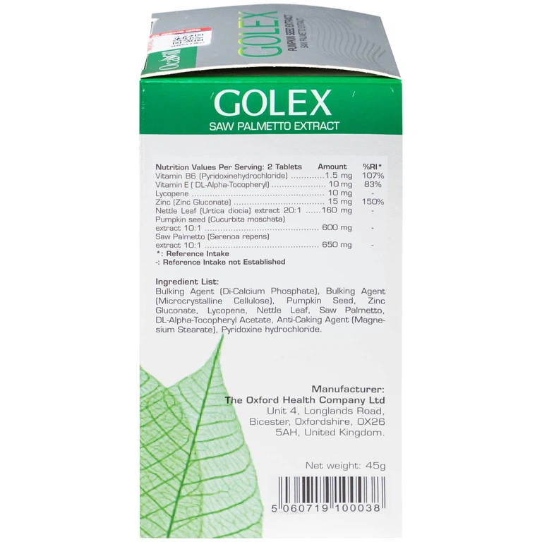 Viên uống Golex Ocavill hỗ trợ chống lại sự phình to của tuyến tiền liệt, cải thiện các rối loạn tiểu tiện (30 viên)