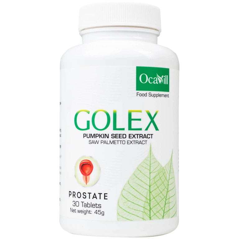 Viên uống Golex Ocavill hỗ trợ chống lại sự phình to của tuyến tiền liệt, cải thiện các rối loạn tiểu tiện (30 viên)