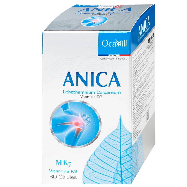 Viên uống Anica Ocavill bổ sung Canxi và Vitamin D3 (60 viên)