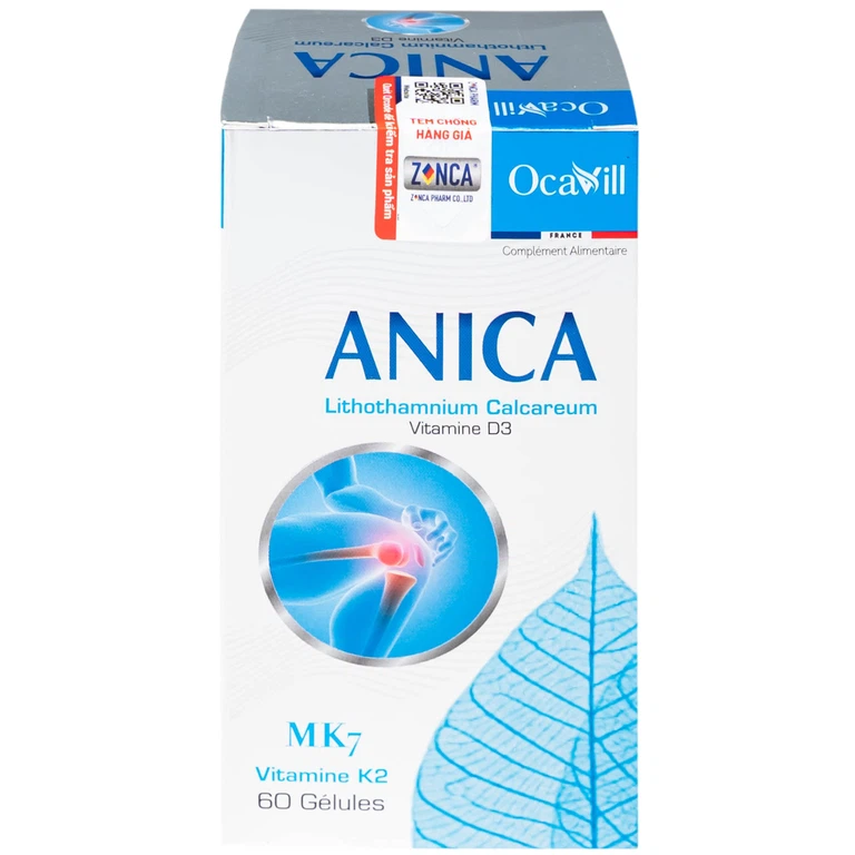 Viên uống Anica Ocavill bổ sung Canxi và Vitamin D3 (60 viên)