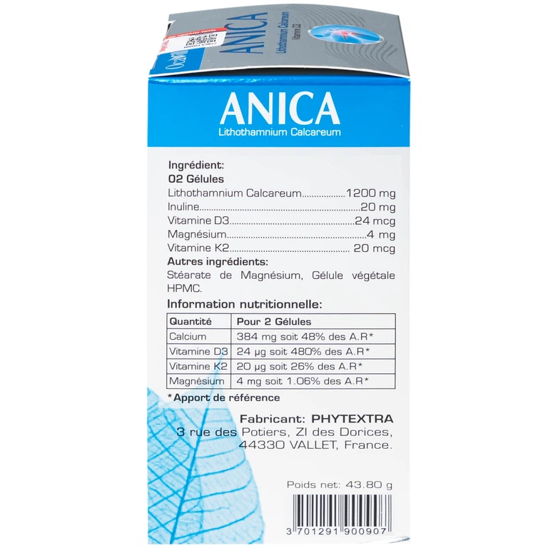 Viên uống Anica Ocavill bổ sung Canxi và Vitamin D3 (60 viên)