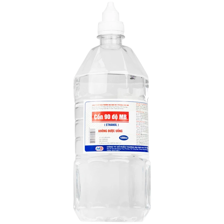 Cồn 90 độ Vĩnh Phúc tiệt trùng các dụng cụ y tế (1000ml)