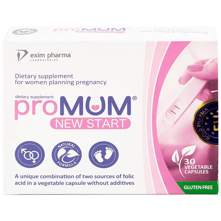 Viên uống proMUM New Start bổ sung vitamin và khoáng chất cho phụ nữ có kế hoạch mang thai (2 vỉ x 15 viên)