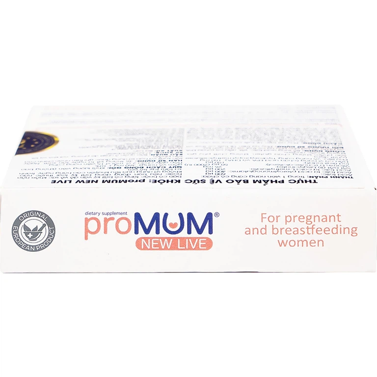 Viên uống proMUM New Live bổ sung các chất dinh dưỡng cho phụ nữ mang thai và cho con bú (2 vỉ x 15 viên)