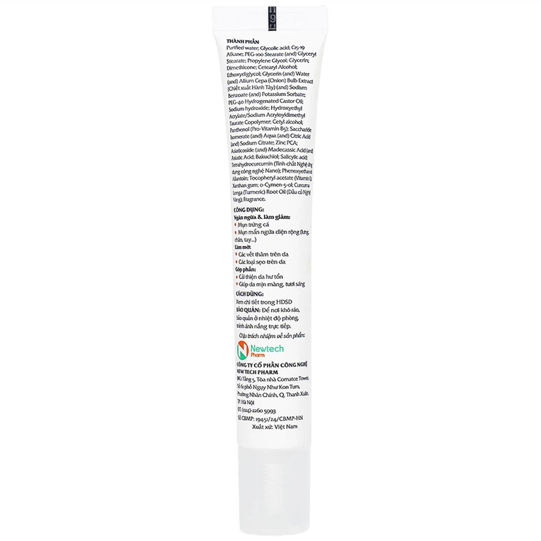 Gel Nacurgo Gelpro 20g làm giảm thâm sẹo